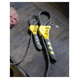 2 WorkPro Adjustable Strap Wrenches