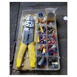 Wire Stripper and Connector Kit with Case