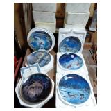 Bradford Exchange Collector Plates with Wolf Motif