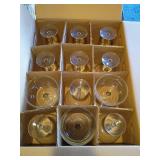 12 Clear Glass Coupe Cocktail Glasses