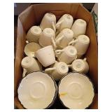 Syracuse China Coffee Cups and Saucers Set