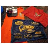 Sports Memorabilia Lot: Cap, Shirts, Towel, Flag