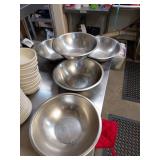 5 Stainless Steel 11x3in Mixing Bowls