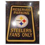 Steelers Reserved Parking Sign, Not Metal