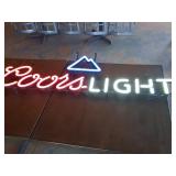 Coors Light Neon Bar Sign with Mountain