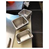 9 Assorted Stainless Steel Food Pans