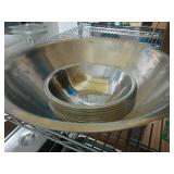 Stainless Steel Mixing Bowl and Plates Set
