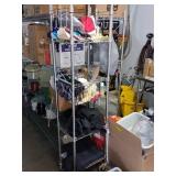 Metal Rolling Storage Rack, 6ft x 24in x 12in