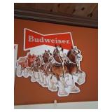 Budweiser Metal Clydesdale Wall Sign