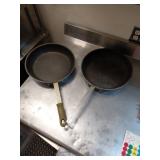 (2) Browne 12in Aluminum Skillets