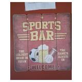 Wooden Sports Bar Wall Sign