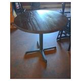 Round Wood Top Dining Table, 30in x 36in