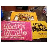Pittsburgh Sports Towels Terrible Towel Lot of 3
