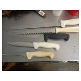 Commercial Kitchen Knife Lot, 5 Pieces