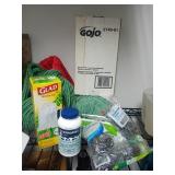 Cleaning Supply Lot With Dispenser