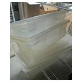 Clear Polycarbonate Food Storage Bins