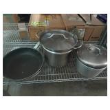 Three-Piece Assorted Metal Cookware Set