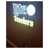 Miller Lite Steelers Neon Wall Sign