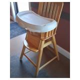 Eddie Bauer Wooden High Chair With Tray