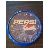 Pepsi Wall Clock with Blue Frame