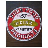 Heinz Pure Food Products Metal Sign
