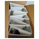 7 White 3-Ring Binders