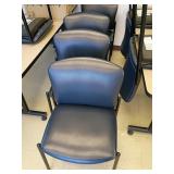8 Blue Upholstered Chairs