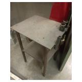 Metal Shop Table 23.5x20x32 Inches
