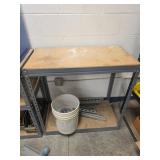 Metal and Wood Utility Shelf Only
