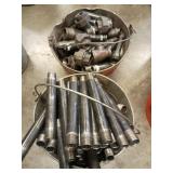 Buckets of Steel Pipe Nipples and Fittings