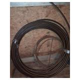 Coil of Black Plastic Pipe