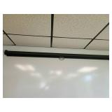 Approximately 6' Wall-Mounted Pull-Down White