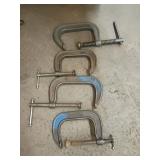 4 Heavy-Duty Forged Steel C-Clamps