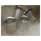 Four Clear Plastic Face Shields