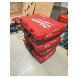 4 Empty Milwaukee 2997-22 Cases