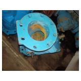 Blue Cast Iron Industrial Valve Housing