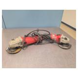 Milwaukee 4-1/2 Inch Angle Grinders, Pair