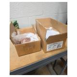 Copper Coated Tubing Clips, Qty 200, 1/2' & 3