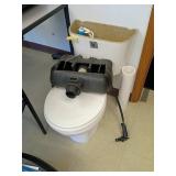 Toilet with Attached Demo Water Tank