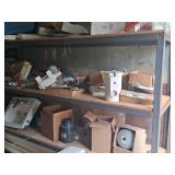 Metal Utility Shelf, Approx 6ft x 7ft, Contents No