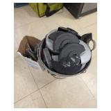 Bucket of Assorted Saw and Grinder Blades