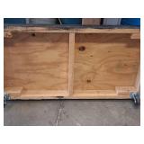 Heavy Duty Wooden Cart Platform with Casters