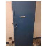 Blue Metal Storage Cabinet Approx 6ft Tall