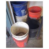 5-Gallon Plastic Utility Buckets