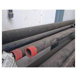 Upper Rack Assorted Steel Pipes, Various Sizes