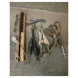 Hand Tools Including Vise Grips and Brushes