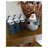 Nun Choir Music Box and Painted Nun Gourd