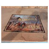 Farm Memories Decorative Metal Sign