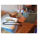 Vintage Box Fan, Lamp, Accessories Lot