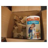 Playskool Colored Wooden Blocks Set